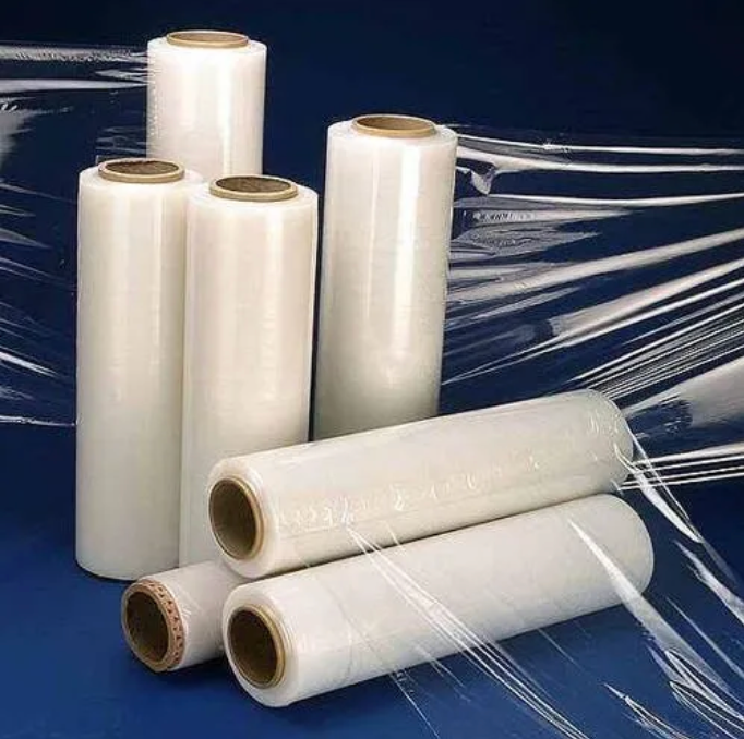 Stretch film rolls for pallet wrapping